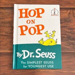 ⭐️⭐️PICK 5 / $20 Dr. Seuss 'Hop on Pop' Book with Orange and Green Cover